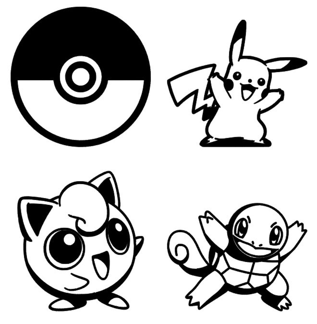 Pokemon Window Color Pokemon Inspired Vinyl Decals - Etsy