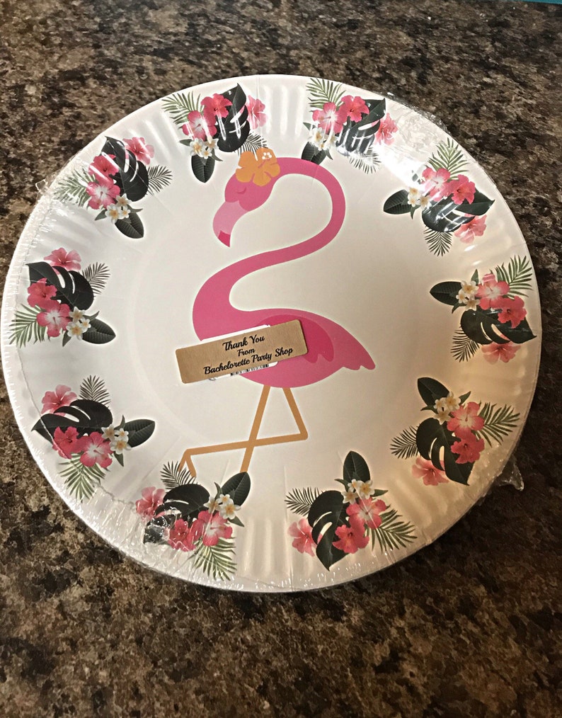 Flamingo Plates Flamingo Plates 8 PCS Party Supplies Etsy