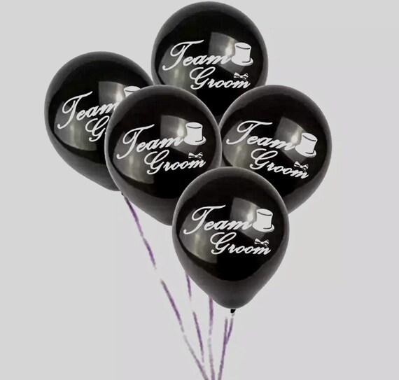 Bachelor Party Team Groom Balloons Bachelor Party Favors Etsy
