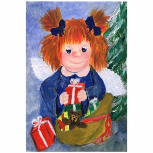 クリスマスポストカード3枚セット / クリスマスエンジェル / イラストポストカード / 3枚セット
