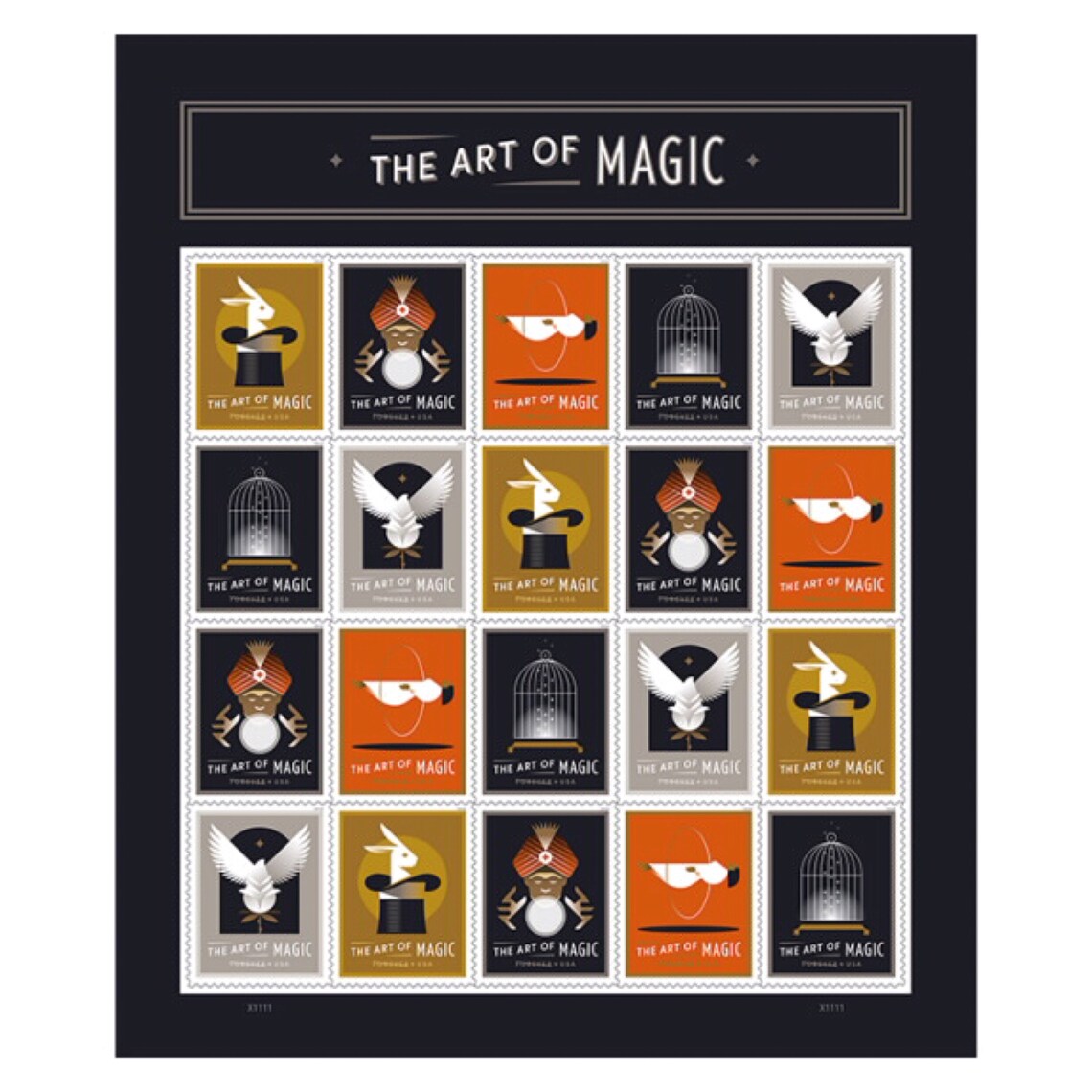 The art of Magic / Postage Stamps / First Class Postage Stamp/ Etsy