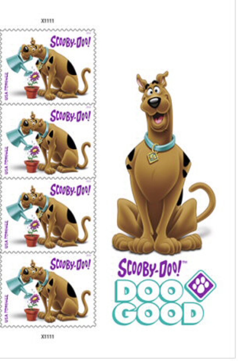 Scoobydoo Postage Stamps / Scoobydoo / First Class Postage Etsy