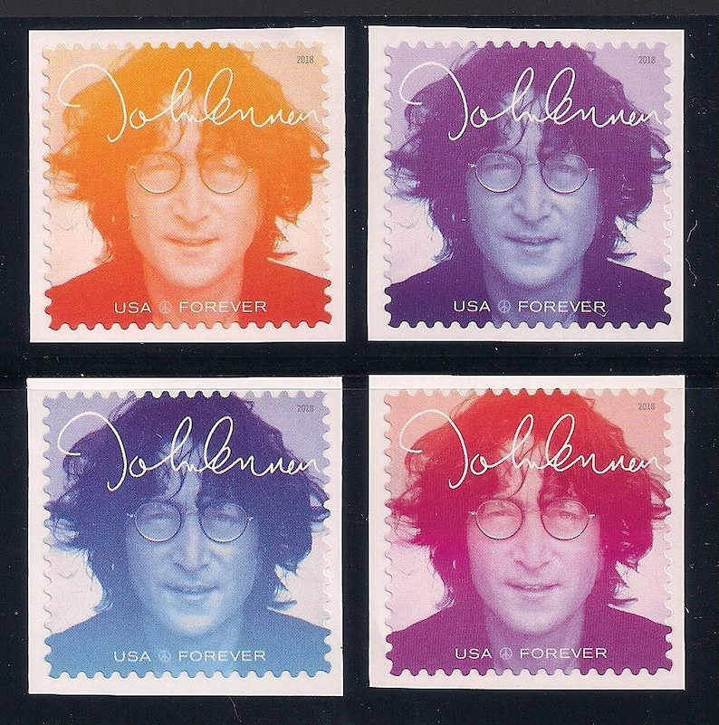 John Lennon Forever Stamp/ Collectible stamps/ forever stamps Etsy
