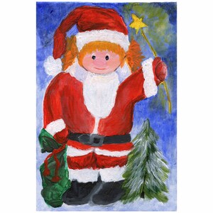クリスマスポストカード3枚セット/サンタクロース/イラストポストカード/3枚セット