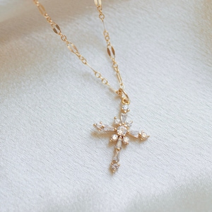 Dainty cross necklace, cross necklace women, gifts for women, necklaces for women, cross jewelry, dainty jewelry, mothers day gift