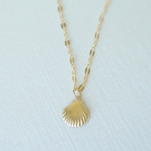Dainty shell necklace, shell necklace, gold filled shell necklace, mermaid necklace, dainty jewelry, gift for her, gifts for women