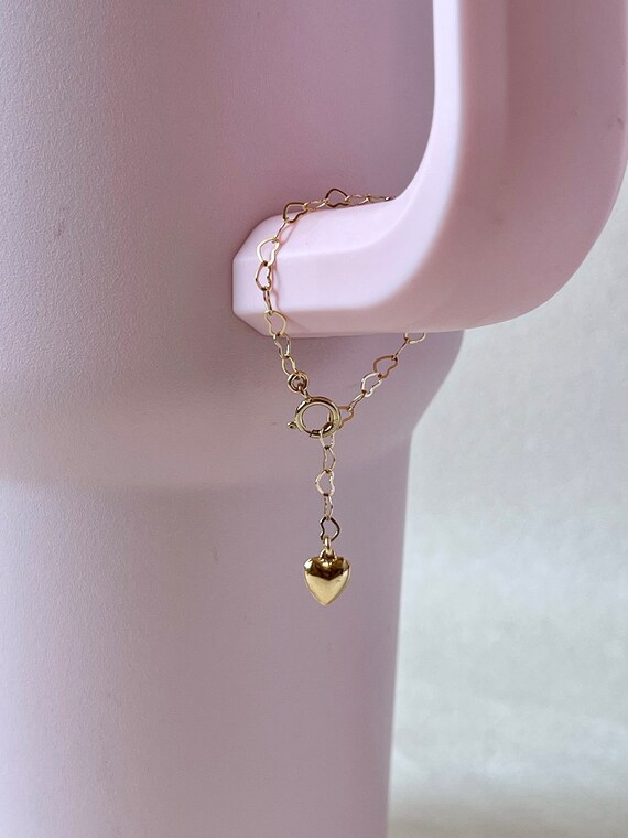 SugarFairyJewelry Stanley Cup Charm, Stanley Cup Accessories, Stanley Heart Charm, Stanley Jewelry, Gold Filled Stanley Cup Charm, Gift for Her