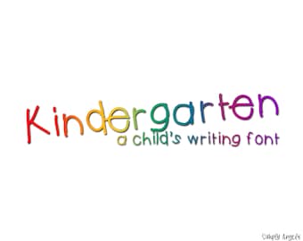 Kids Writing Font - Child’s Font - Kindergarten - TTF/OTF Font