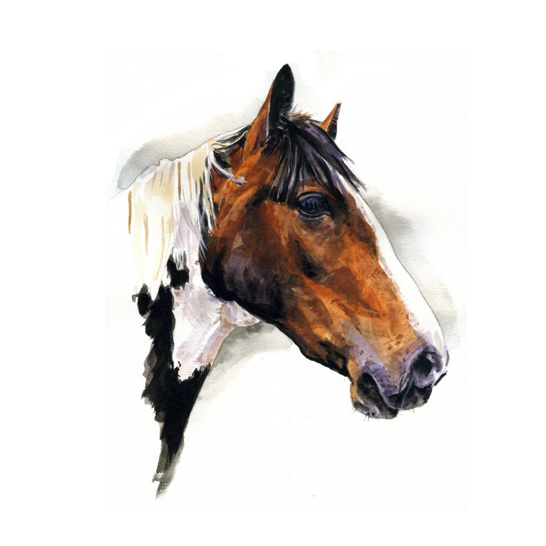 Custom Pet Portrait,Custom Oil Painting,Pet Oil Painting,Pet Portrait Oil Painting,Custom Watercolour Pet Portrait,Horse Oil Portrait image 5