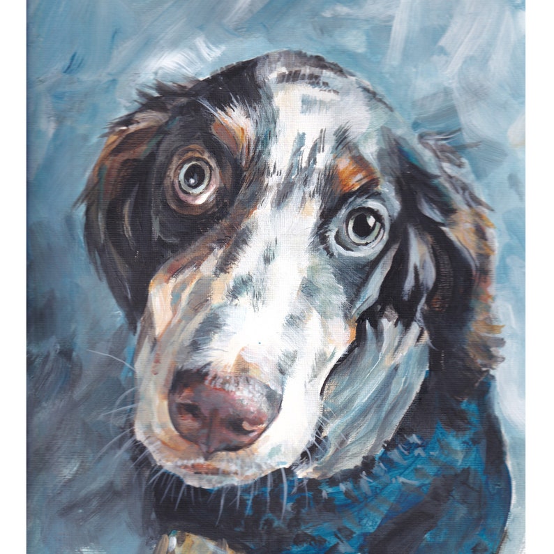 Custom Pet Portrait,Custom Oil Painting,Pet Oil Painting,Pet Portrait Oil Painting,Custom Watercolour Pet Portrait,Dog Oil Portrait image 4