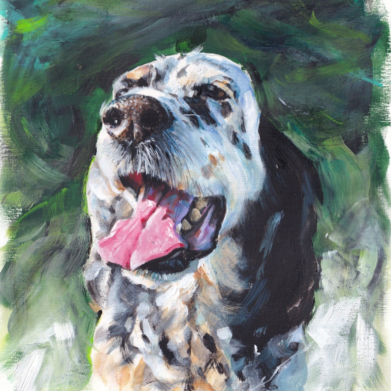 Custom Pet Portrait,Custom Oil Painting,Pet Oil Painting,Pet Portrait Oil Painting,Custom Watercolour Pet Portrait,Dog Oil Portrait image 5