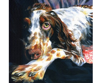 Custom Dog Portrait | Hand Painted Pet Memorial Art