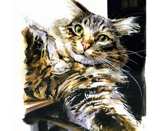 Custom Pet Portrait,Custom Oil Painting,Pet Oil Painting,Pet Portrait Oil Painting,Custom Watercolour Pet Portrait,Cat Oil Portrait