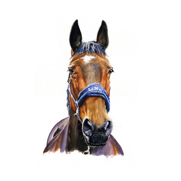 Custom HORSE Painting - Custom Equine Art - Horse Lovers Gift - Horse Artist - Custom Horse Watercolour - Christmas Gift - Horse Artwork