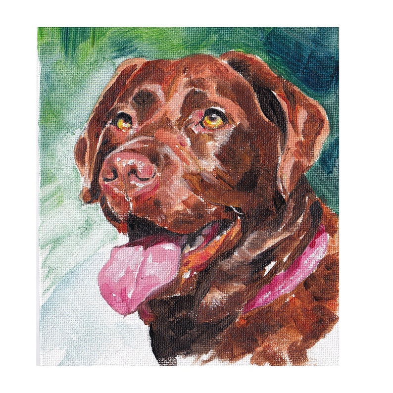Custom Pet Portrait,Custom Oil Painting,Pet Oil Painting,Pet Portrait Oil Painting,Custom Watercolour Pet Portrait,Dog Oil Portrait image 8