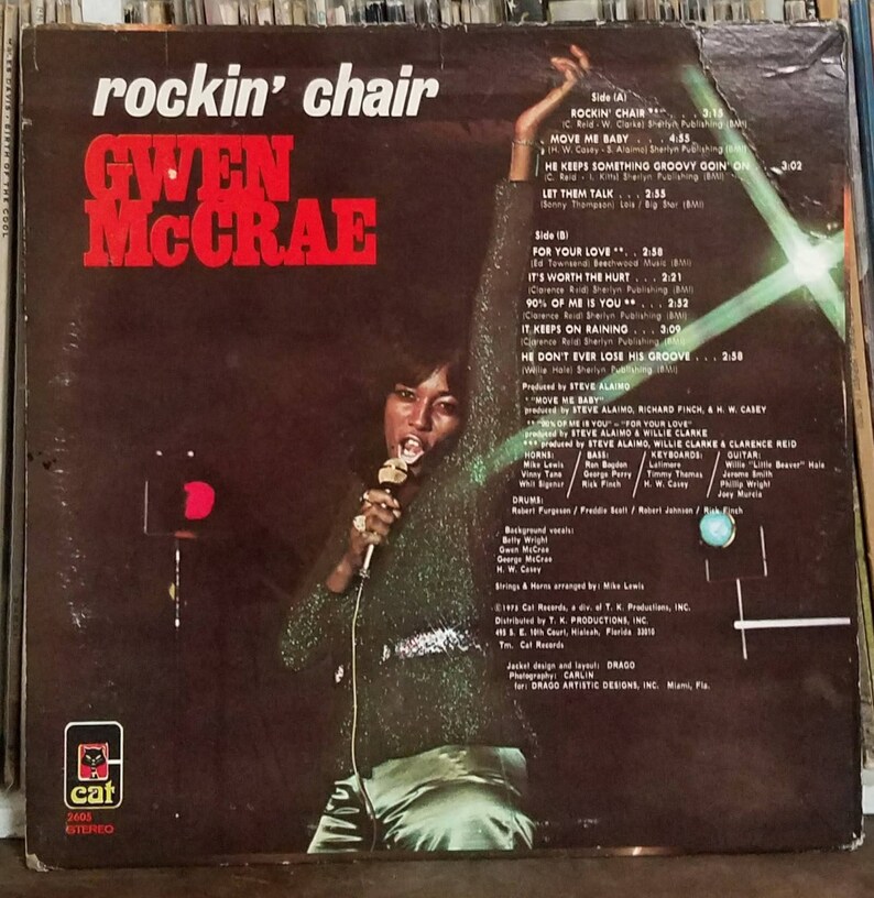 Gwen Mccrae Rockin Chair Soul Rnb Rare Lp Cat 2605 Winnie Etsy