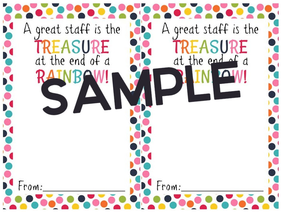 Printable Skittles Themed STAFF Appreciation Candy Holder Cards DIY ...