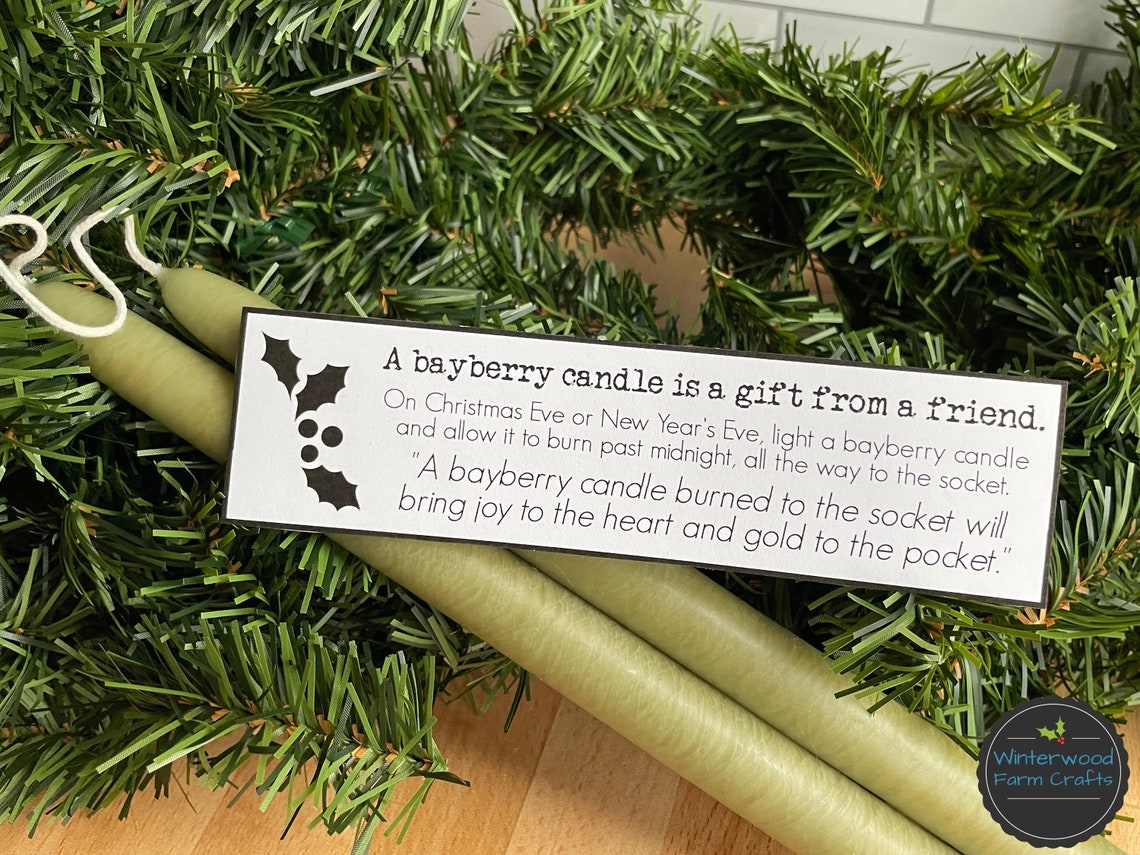 Printable Bayberry Candle Poem Saying Christmas Tradition New Year #39 s Printable Bayberry Candle Poem Saying Christmas Tradition New Year #39 s