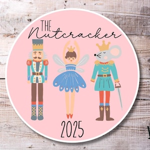 The Nutcracker 2025 Ballet Christmas Holiday Vinyl Stickers | Fun Dance Gift | Stocking Stuffer Memories Dancer Waterproof High Quality