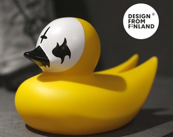 Corpse Paint Rubber Duck, Spatanic, Minimalist Metalhead