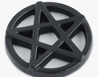 Pentagram Soap Dish, Black