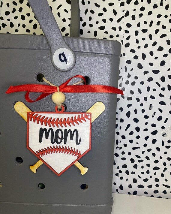 Baseball/softball Bogg Bag Charm/wooden Baseball Bag Etsy