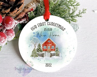 First Christmas New Home Ornament: Housewarming Keepsake Decoration