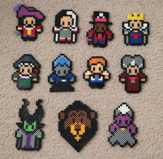Items similar to Disney Villain Perler Beads on Etsy