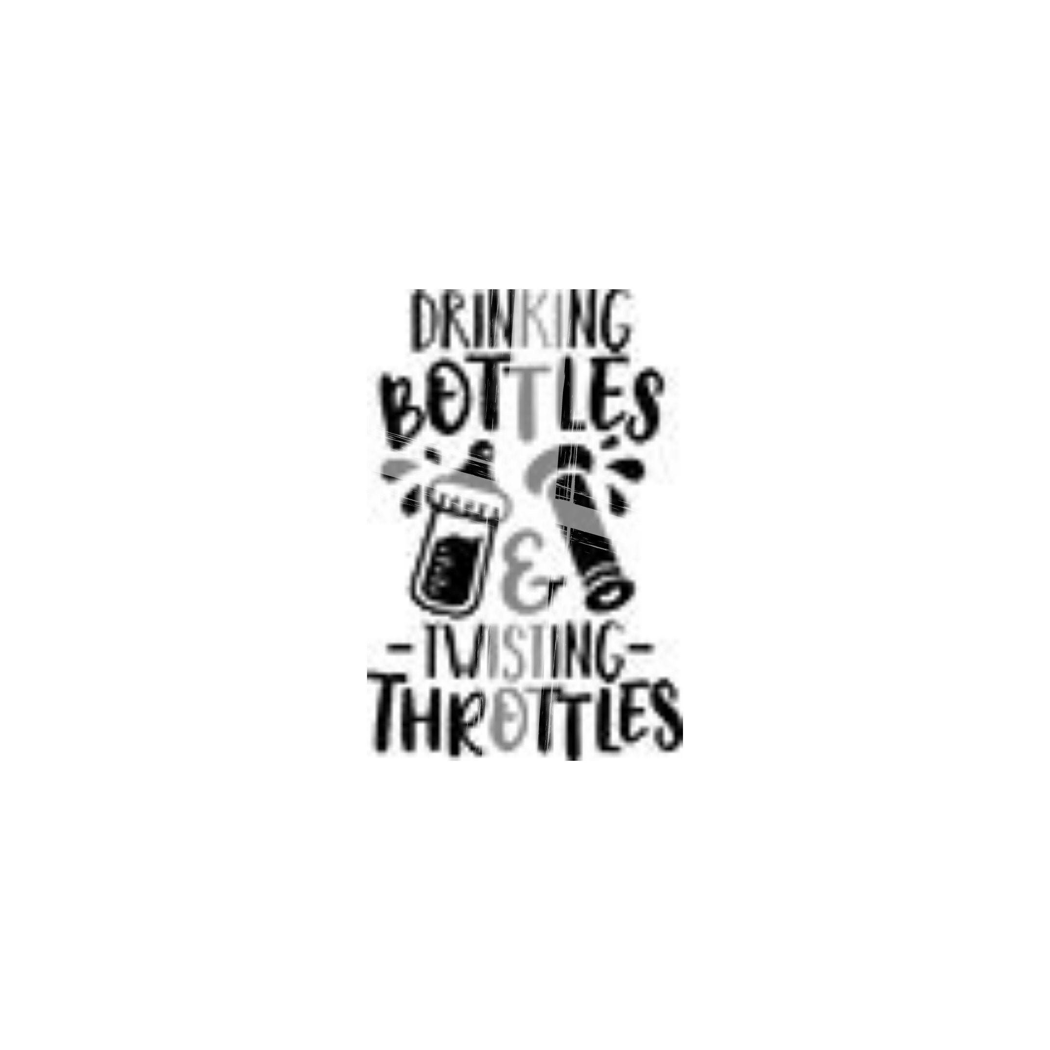 Drinking Bottles & Twisting Throttles SVG cricut cameo Etsy