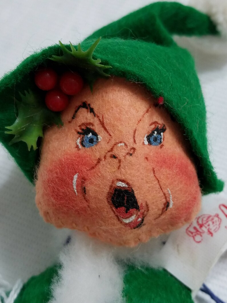 Vintage Annalee 10 Green Christmas Elf Mint / Near Etsy