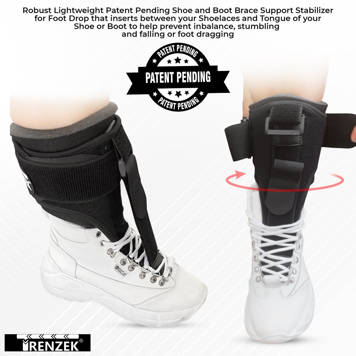 Shoe and Boot Foot Brace Support Stabilizer for Foot Drop Etsy