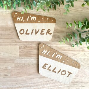 National Park Sign / Baby Name Sign / Hi I&#39;m / Custom National Park Sign