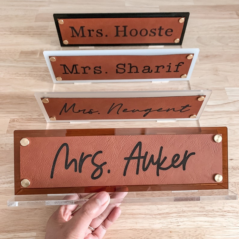 Desk Name Plate / Teacher Name Plate / Personalized Name Sign Etsy