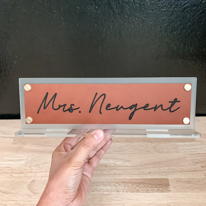 Desk Name Plate / Teacher Name Plate / Personalized Name Sign Etsy