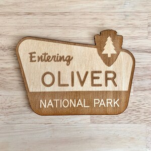 National Park Sign / Baby Name Sign / Last Name Sign / Wooden Name Sign / Baby Announcement Sign image 7