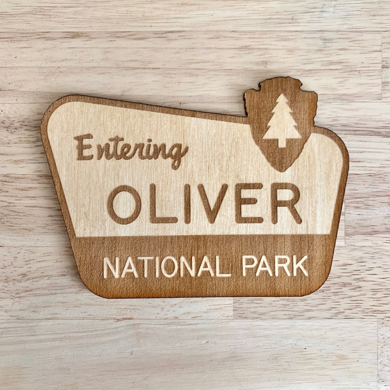 National Park Sign / Baby Name Sign / Last Name Sign / Wooden Name Sign / Baby Announcement Sign 画像 7