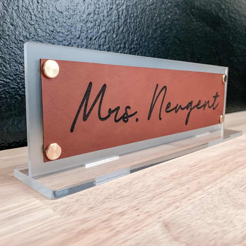 Desk Name Plate / Teacher Name Plate / Personalized Name Sign Etsy