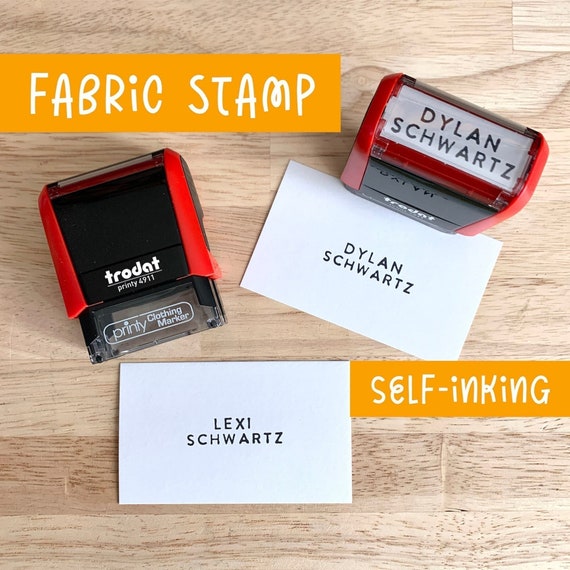 Self Inking Clothing Name Stamp - Daycare, School, Camp, Nursing Home