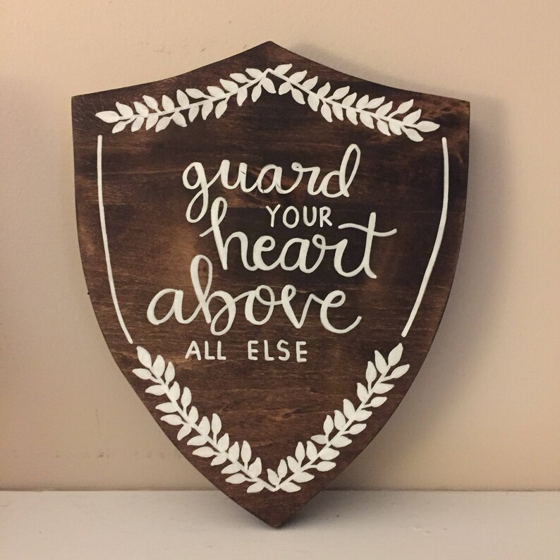 Guard your heart Proverbs 423 Bible Verse Bible Verse Etsy