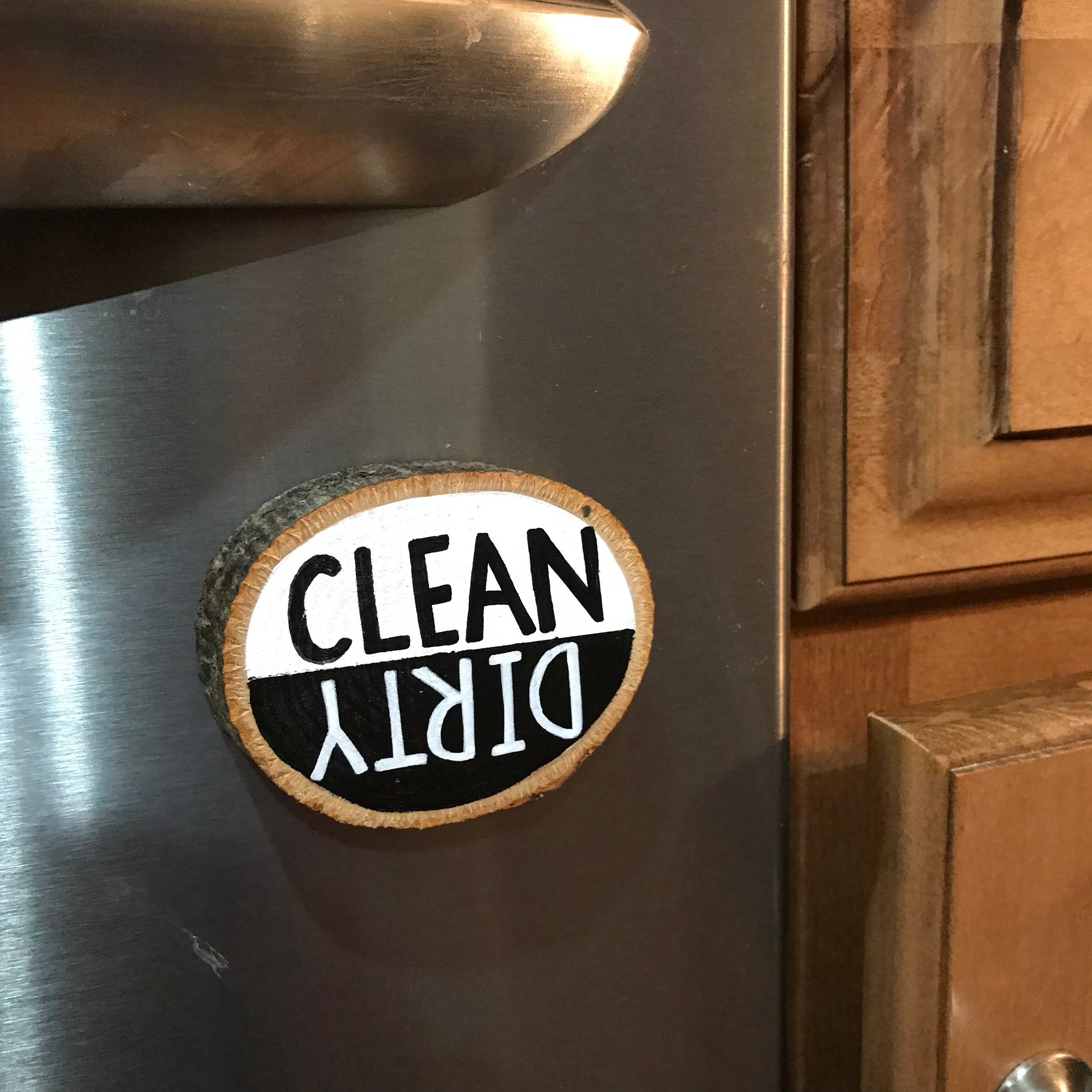 Clean Dirty Dishwasher Magnet | Dishwasher Clean/dirty Magnet, Kitchen ...