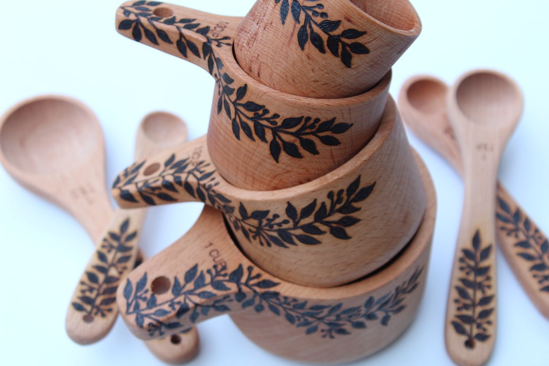 Measuring Cups | Measuring Spoons | Cooking Utensils | Baking Gifts | Cookware - Measuring Cups, Floral