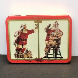 Vintage Coca Cola Playing Cards, With Tin, Santa Claus, Coke Collectible, Vintage Games, Limited Edition