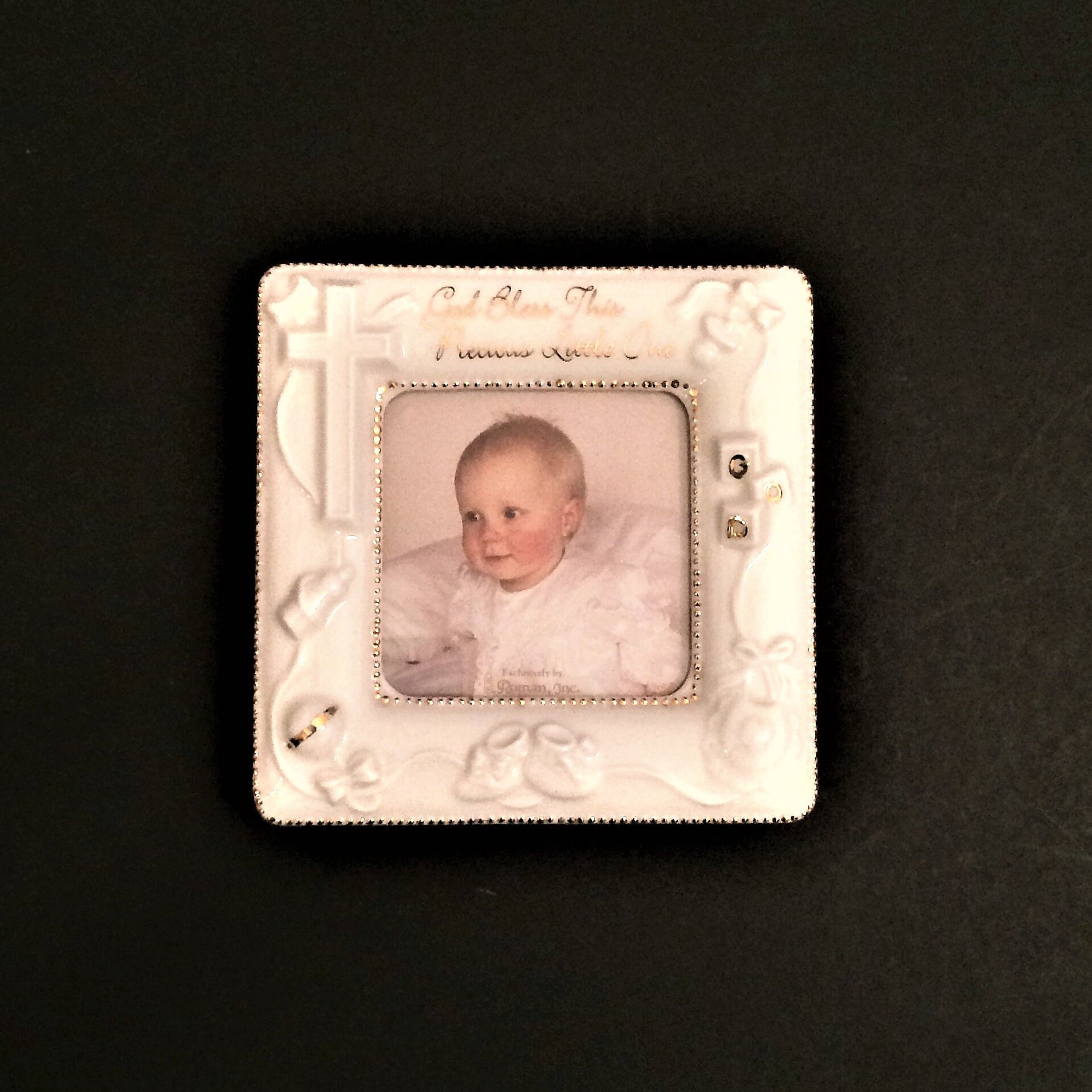 Baby Picture Frame Religious Gift For New Baby Baptism Etsy