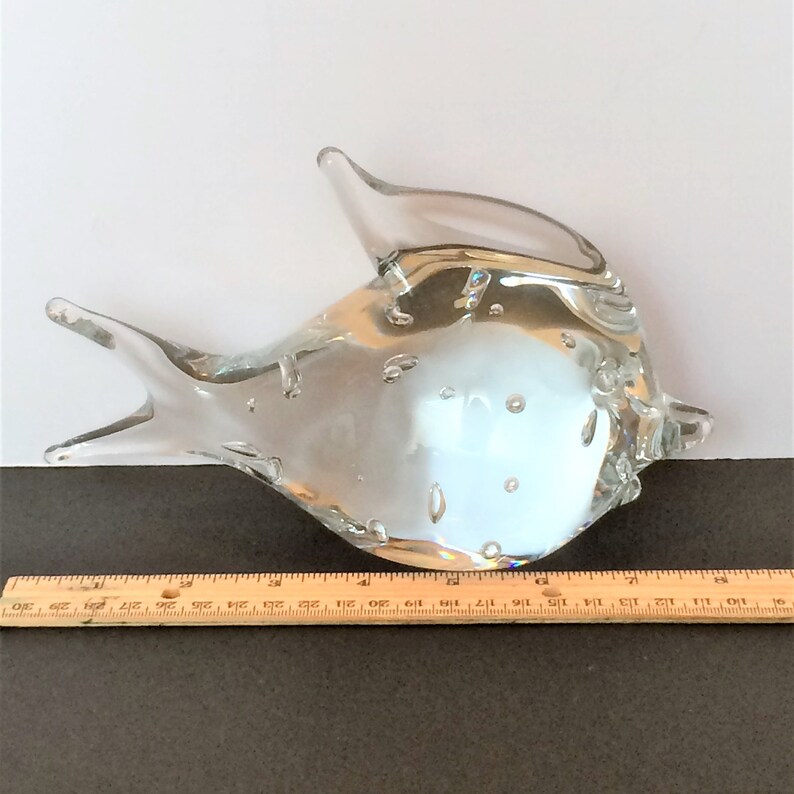 Large Glass Fish FM Ronneby Blown Glass Fish Lover Coastal Etsy