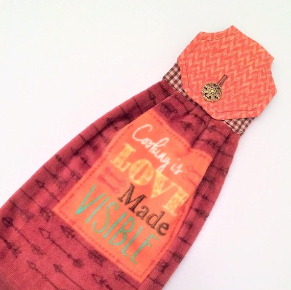 rust colored kitchen towels