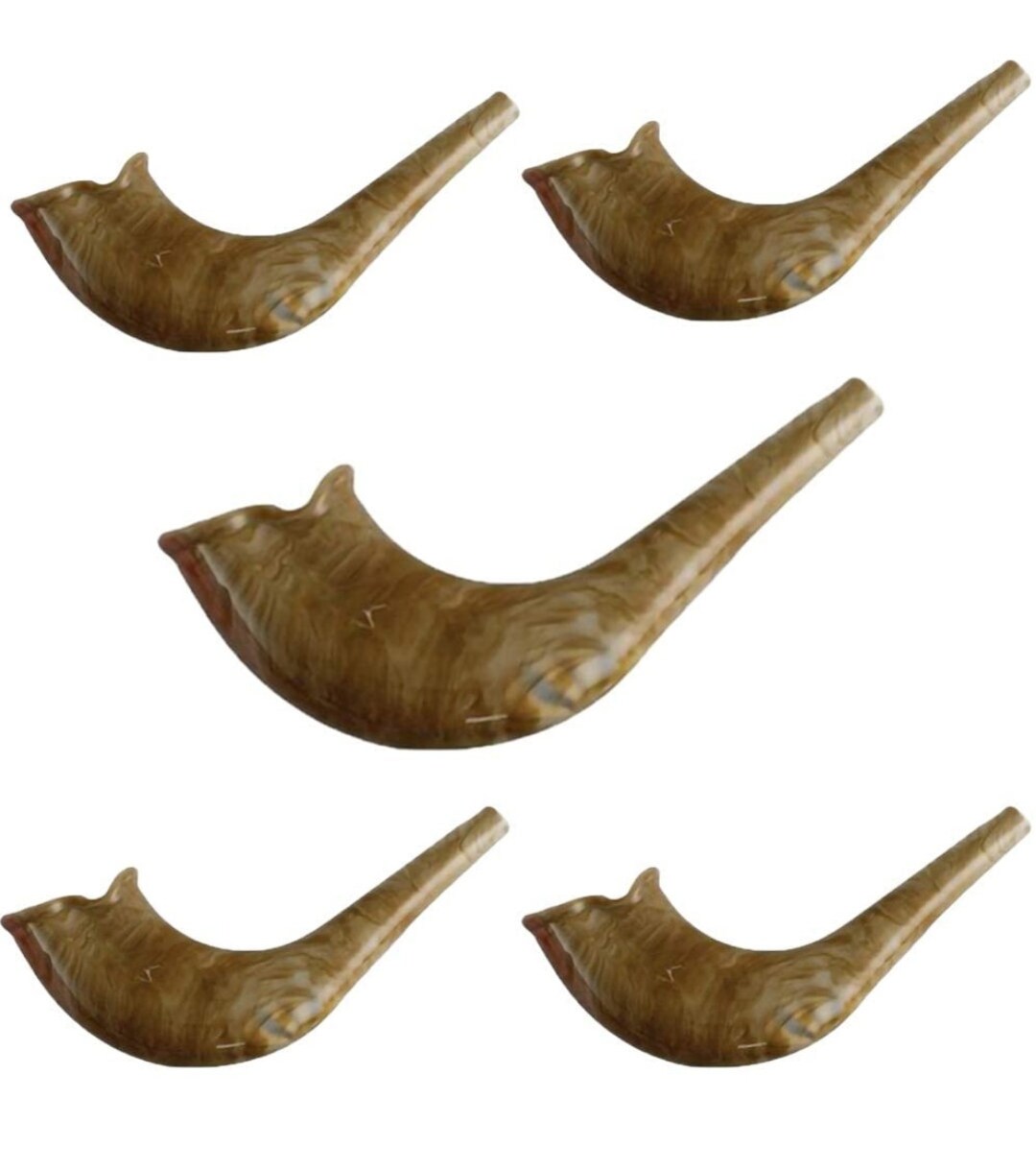 Shofar, Kids, Plastic Jewish Toy, Rosh Hashana PLASTIC Shofar Bulk 5