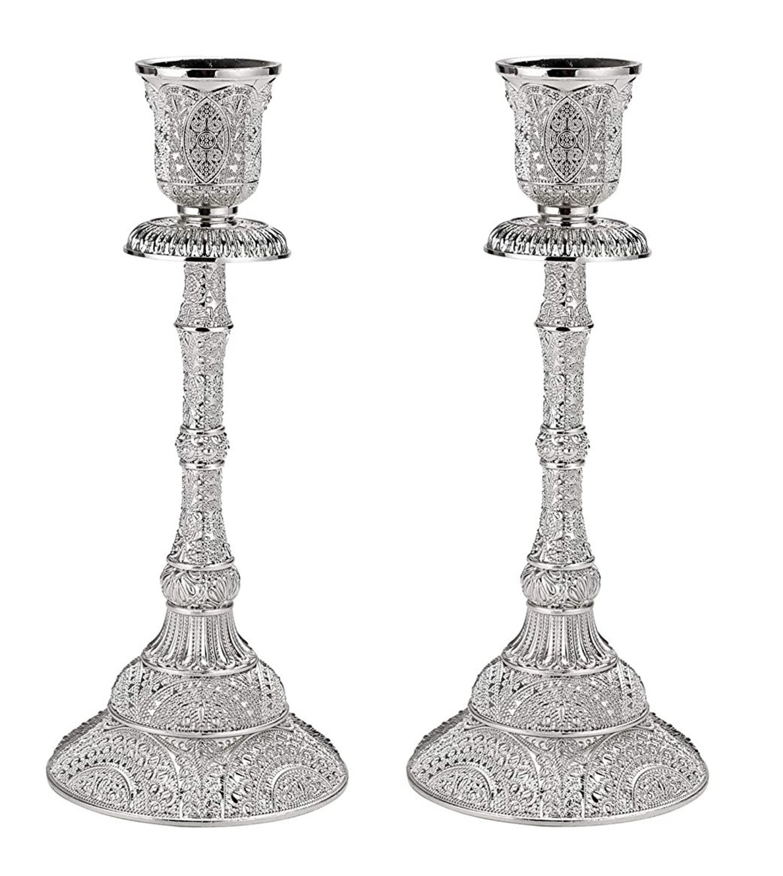 Shabbat Candlestick Holders Brass Etsy