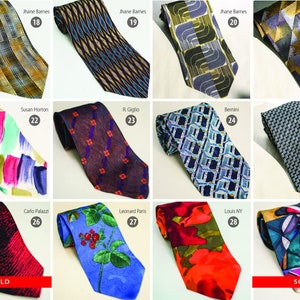 Men&#39;s Neckties, Ties, Jhane Barnes, Susan Horton, R. Giglio, Bernini, Carlo Palazzi, Louis - New York, Robert Daskal