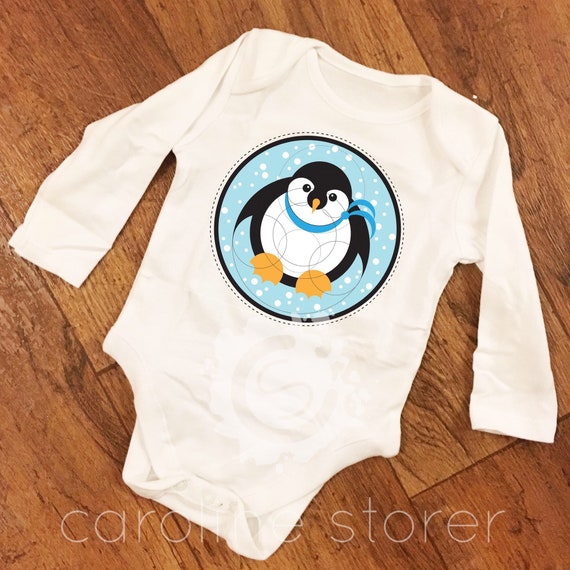 penguin onesie baby