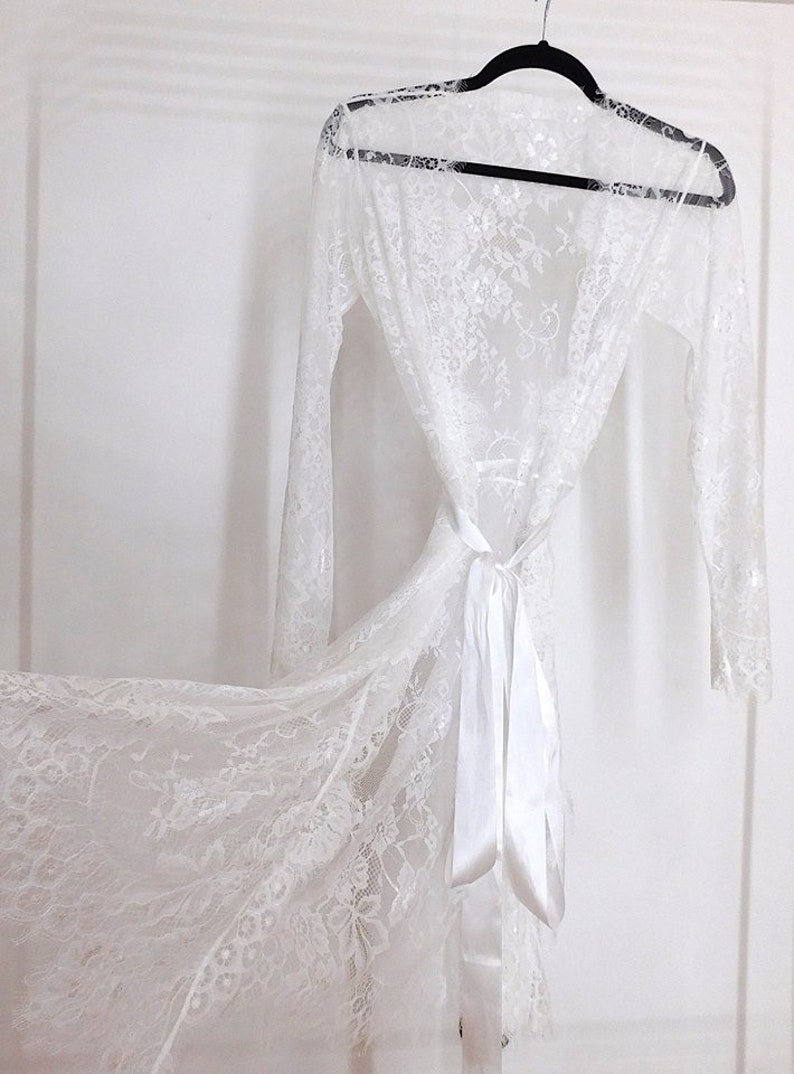 Bridal Robe HANDMADE lace robe handmade robe